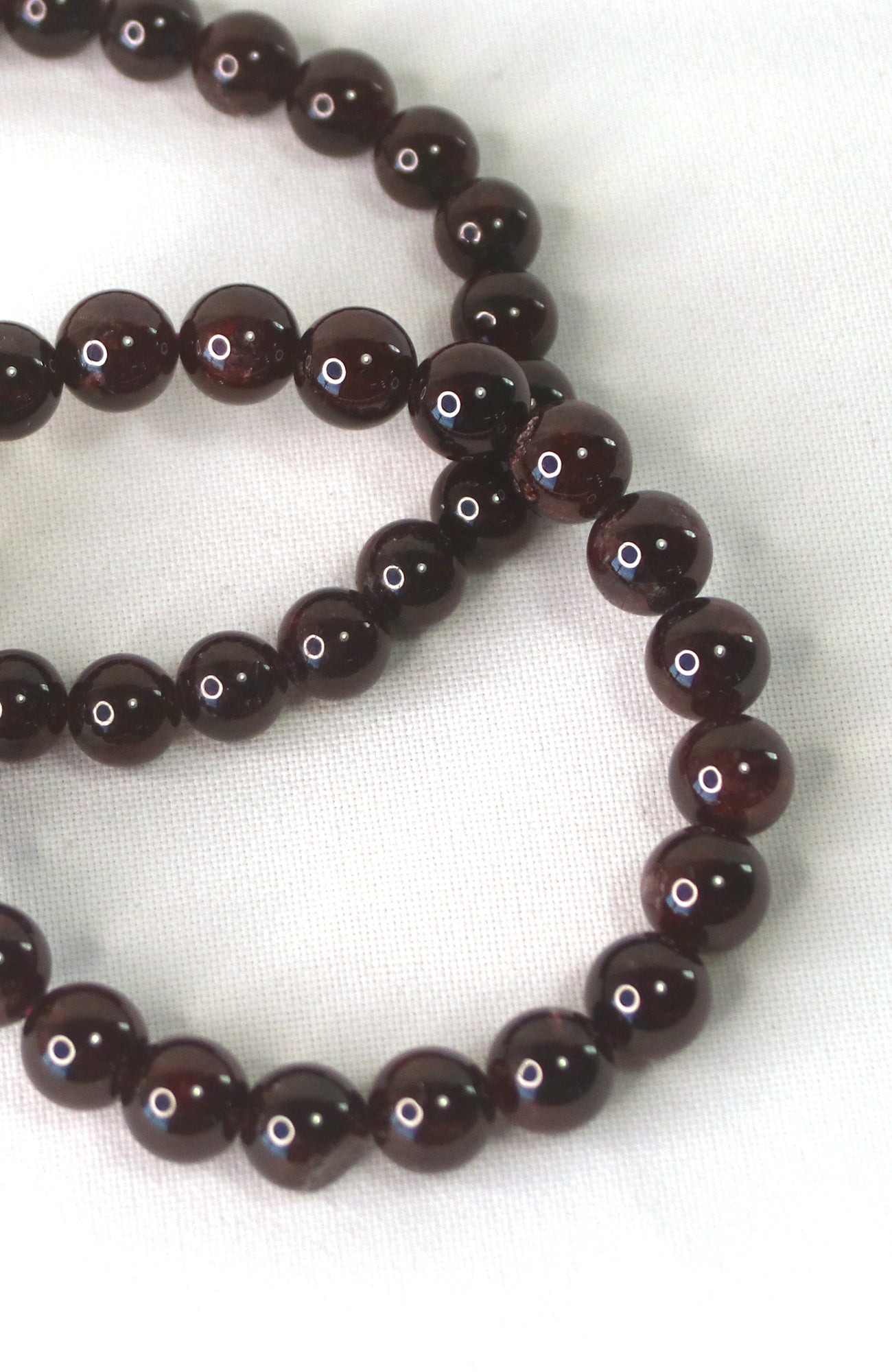 Garnet Bead 8mm Bracelet 146